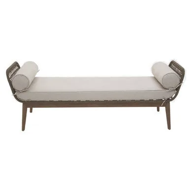 Opus Rope Woven Longue Bench With Cushions