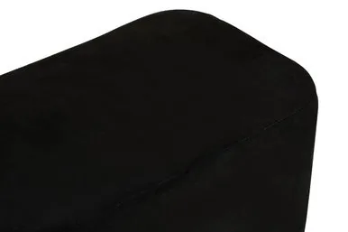 Hartford Black Velvet Bench With Matte Gold Base