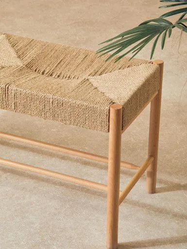 Bandar Natural Rope & Beechwood Bench