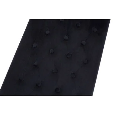 Allure Black Tufted Bench