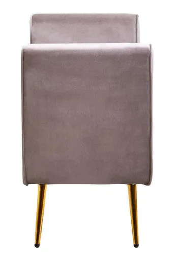 Loretta Mink Velvet Ottoman Storage Bench
