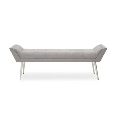 Gilden Grey Bench With Angular Base