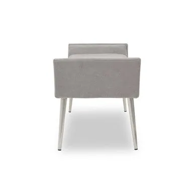 Gilden Grey Bench With Angular Base