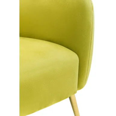 Yasmeen Olive Velvet Armchair