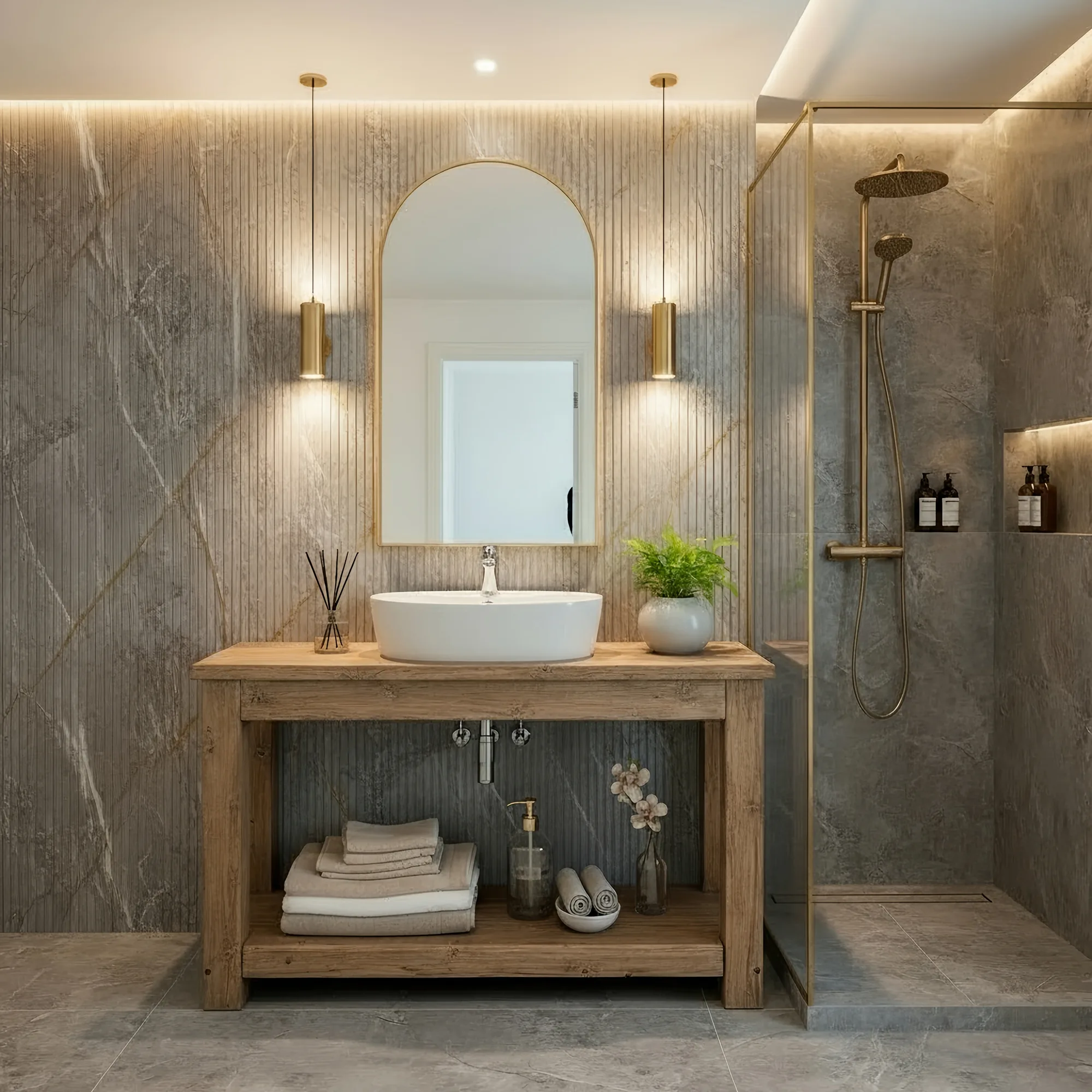 TORO Solid Wood Bathroom Vanity Cabinet