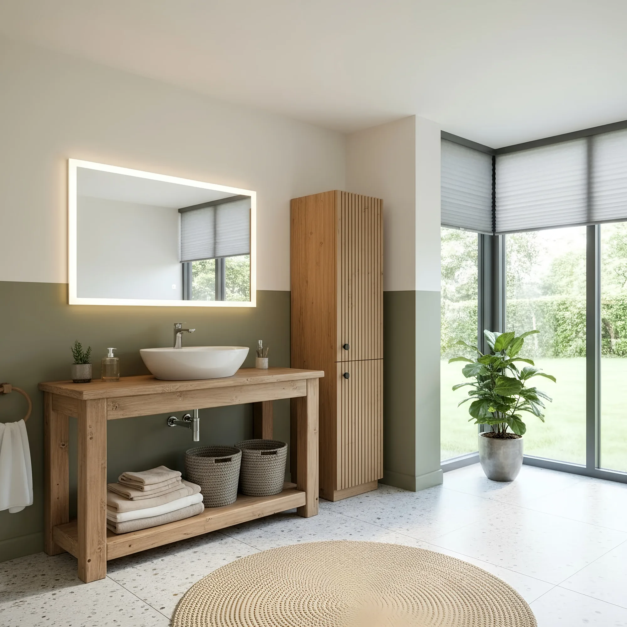 TORO Solid Wood Bathroom Vanity Cabinet
