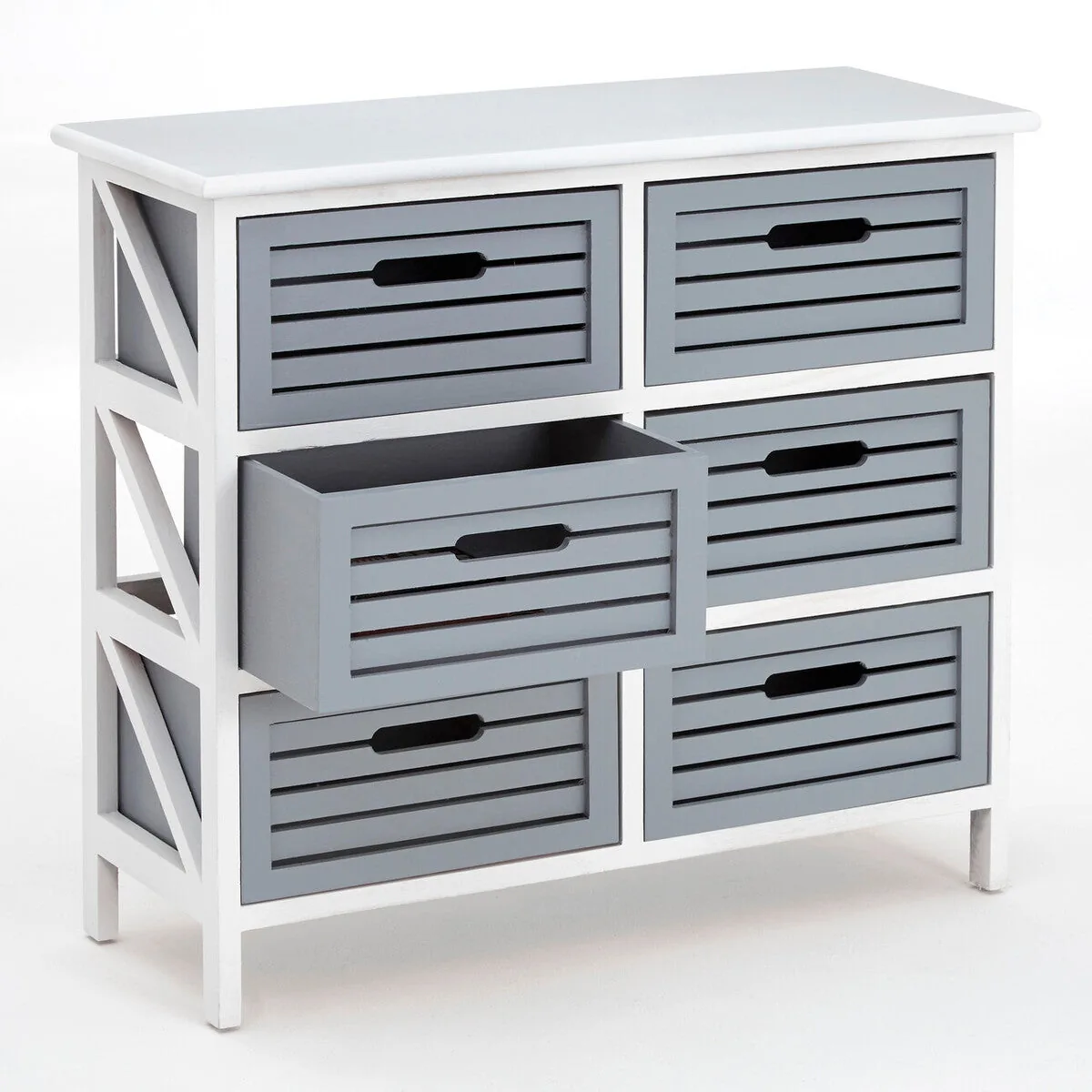 Vermont 6 Grey Cabinet Drawers