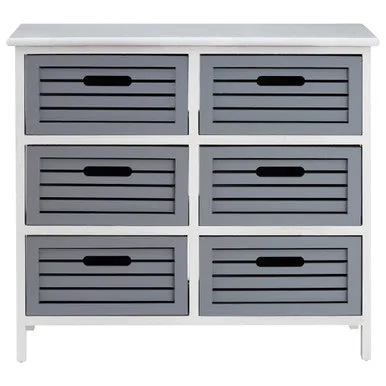 Vermont 6 Grey Cabinet Drawers