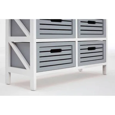 Vermont 6 Grey Cabinet Drawers