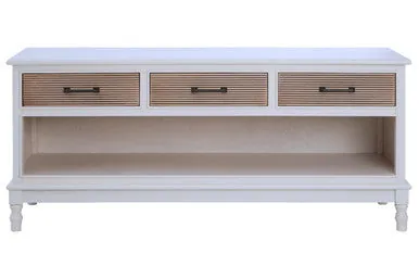 Heritage 3 Drawer White Cabinet