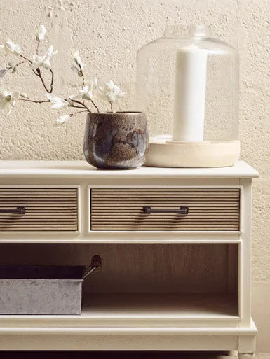 Heritage 3 Drawer White Cabinet