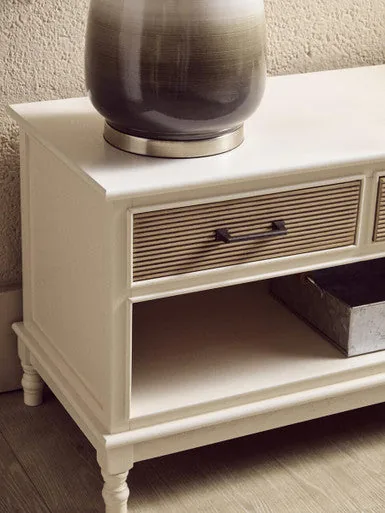 Heritage 3 Drawer White Cabinet