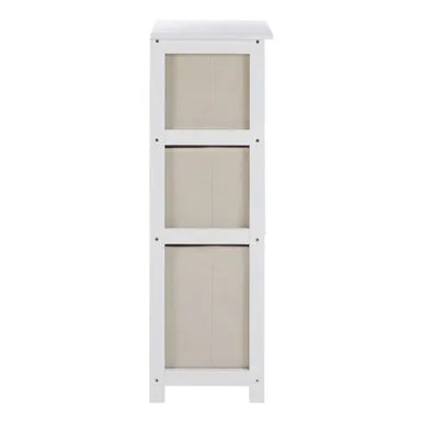 Lindo 3 Natural Fabric Drawers Cabinet