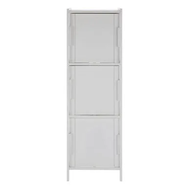 Salon White Wood 3 Drawer Cabinet