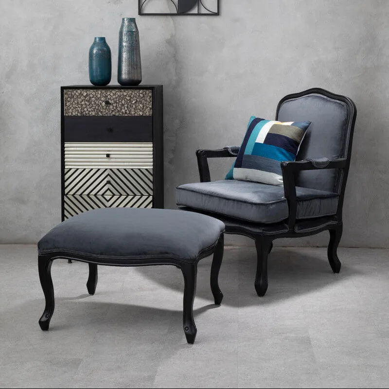 Boho Patterned 5 Drawer Tall Cabinet