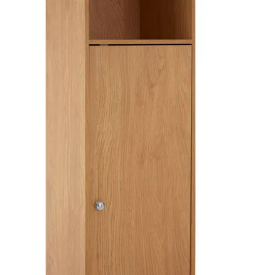 Portland Tall Oak Veneer Cabinet