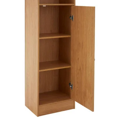 Portland Tall Oak Veneer Cabinet