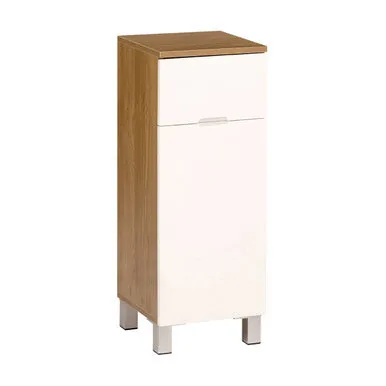 Vida Oak 1 Drawer 1 Door Standing Cabinet