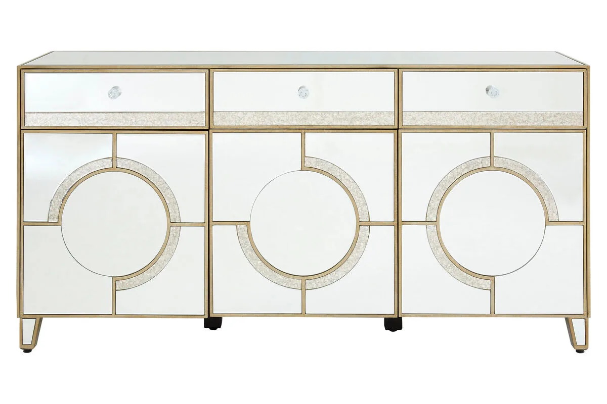Knightsbridge Glass Silver Cabinet