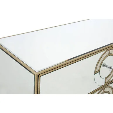 Knightsbridge Glass Silver Cabinet