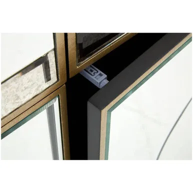 Knightsbridge Glass Silver Cabinet