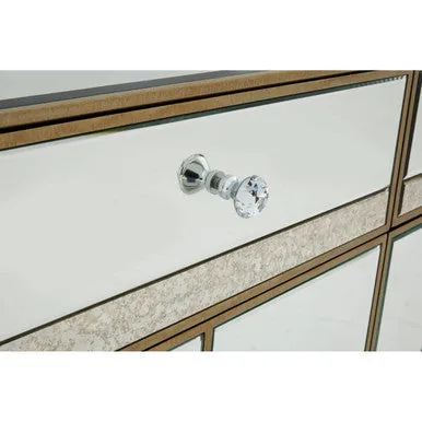 Knightsbridge Glass Silver Cabinet