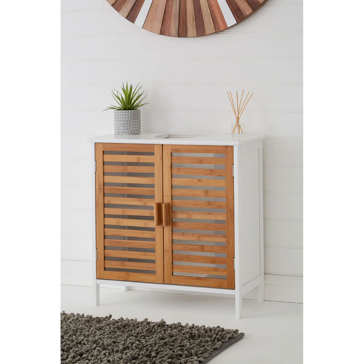 Verdon Bamboo Door Floor Standing Cabinet