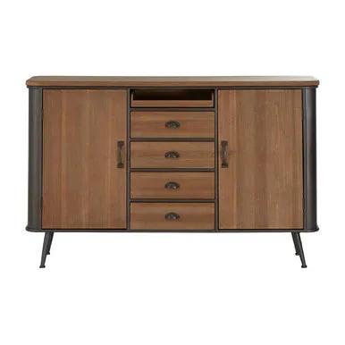 Trinity 4 Drawer Black Industrial Cabinet