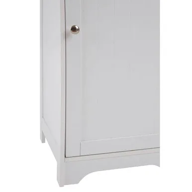 Portern Single Door Pine White Modern Cabinet
