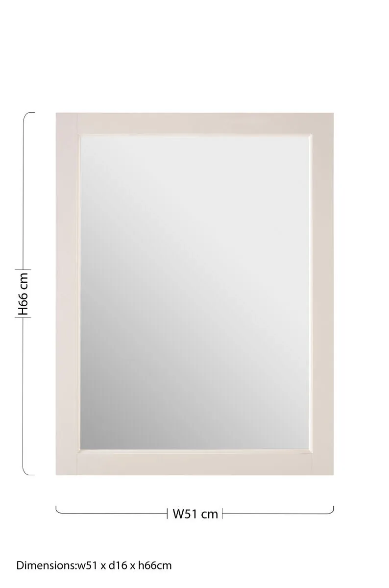 Port Mirrored Wall Cabinet With 2 Inner Shelves