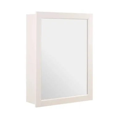 Port Mirrored Wall Cabinet With 2 Inner Shelves