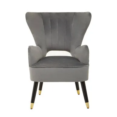 Sloan Grey Velvet Armchair