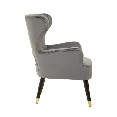 Sloan Grey Velvet Armchair