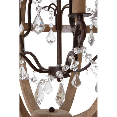 Pia 5 Arm Rustic Chandelier