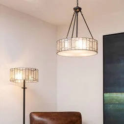 Waldorf Deco Glass Brown Art Deco Pendant Light