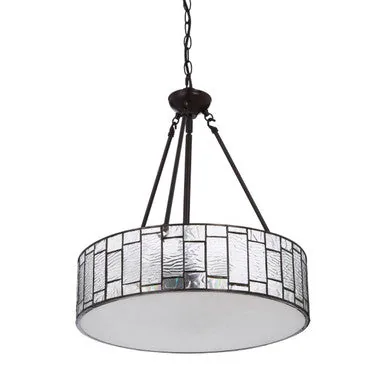 Waldorf Deco Glass Brown Art Deco Pendant Light