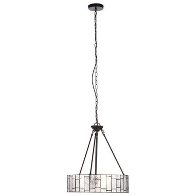 Waldorf Deco Glass Brown Art Deco Pendant Light