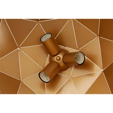 Mateo Large Black & Copper Dome Pendant Light