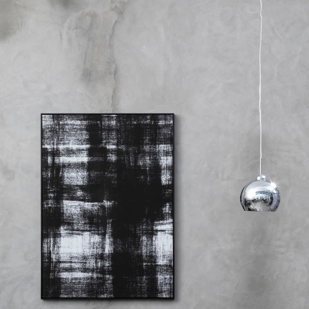 Osborn Chrome & White Inside Pendant Light