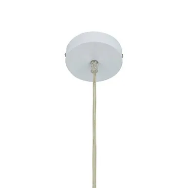 Jasper White Pendant Light With Chrome Detail