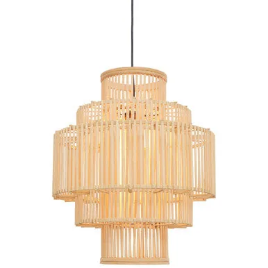 Lapiz Bamboo Natural Pendant Light