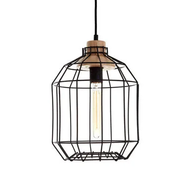 Beacan Black Metal Wire Pendant Light