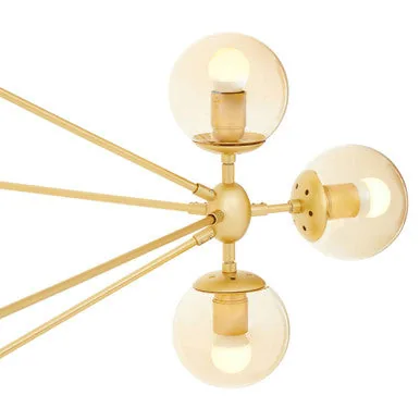 Abira Fifteen Arm Gold Pendant Light