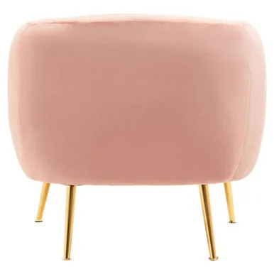 Yasmeen Pink Velvet Armchair