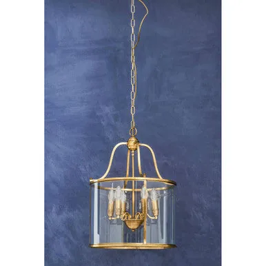 Hampstead Brass 6 Bulb Pendant Light