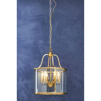 Hampstead Brass 6 Bulb Pendant Light