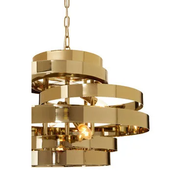 Alana 4 Bulb Gold Pendant Light