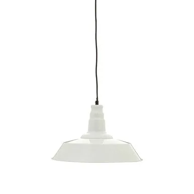 Brant White Metal Pendant Light