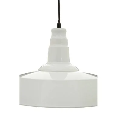 Brant White Metal Pendant Light