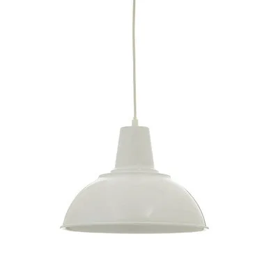 Bryen White Metal Pendant Light